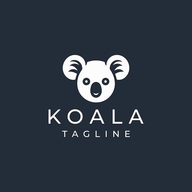 koala logo ontwerp vectorillustratie