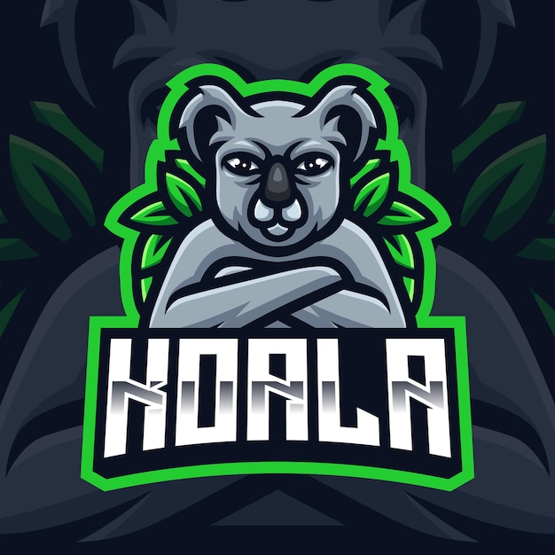 Modelo de logotipo para jogos hacker mascot para esports streamer facebook