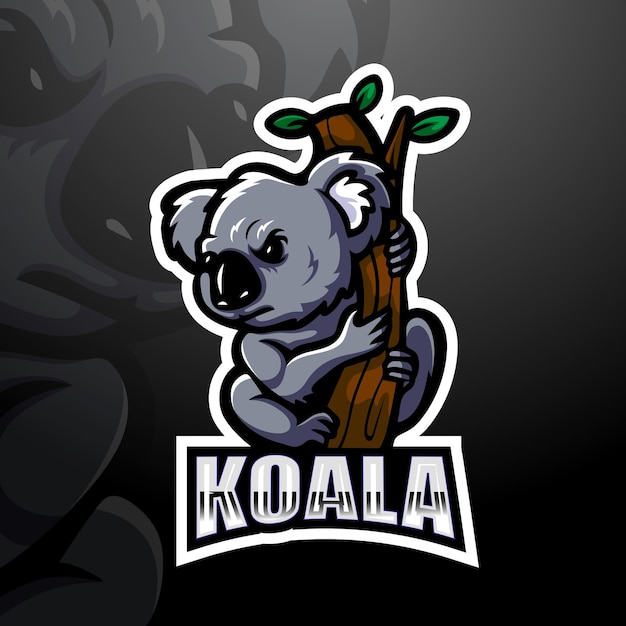 Vector koala mascot illustration
