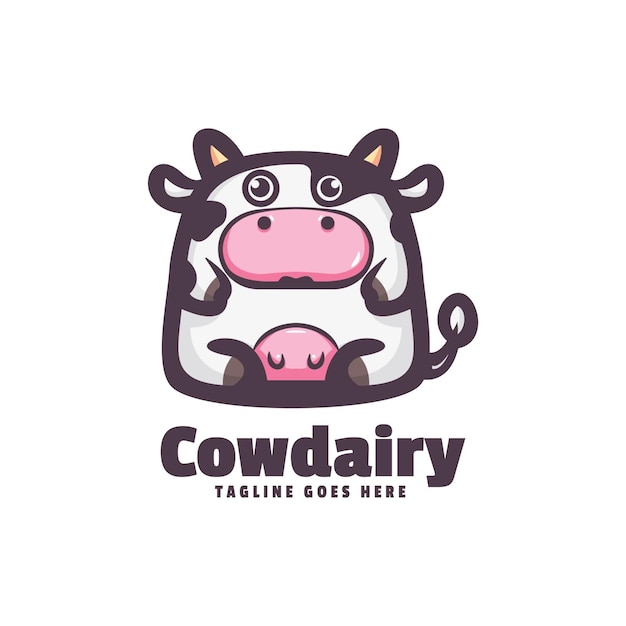 Koe-logo met de titel 'cowy logo'