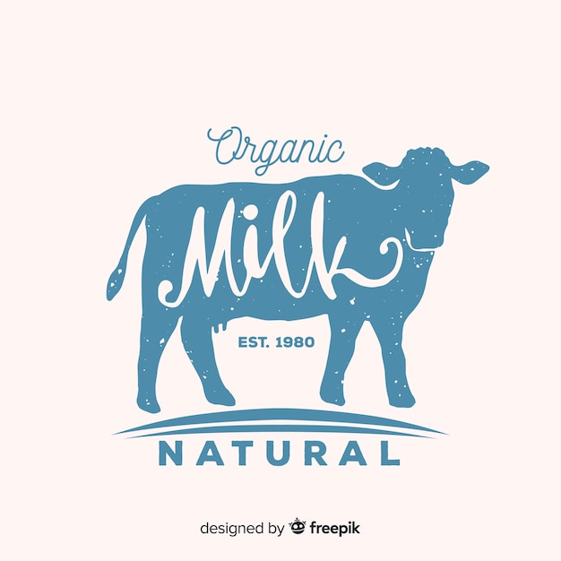 Koe silhouet melk logo