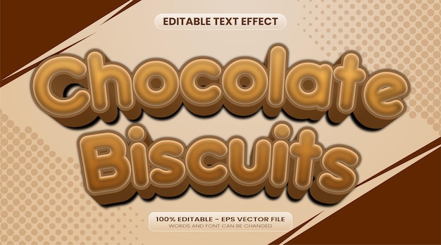 koekjes chocolade teksteffect