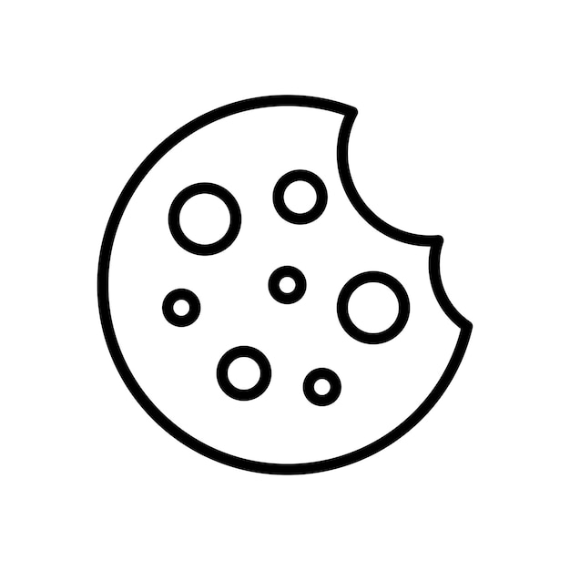 koekjes pictogram vector ontwerpsjabloon op witte achtergrond