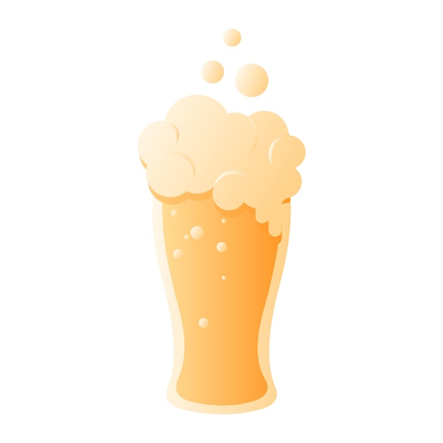 Koel drankje bier cartoon vector illustratie geïsoleerd object