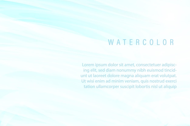 Koele stijl moderne blauwe waterverfborstel als achtergrond