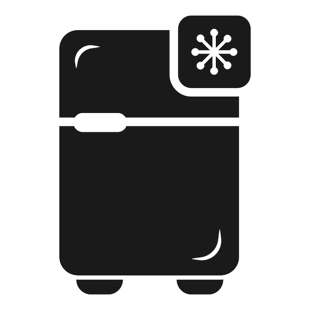 Koelkast pictogram Eenvoudige illustratie van koelkast vector pictogram voor webdesign geïsoleerd op een witte achtergrond