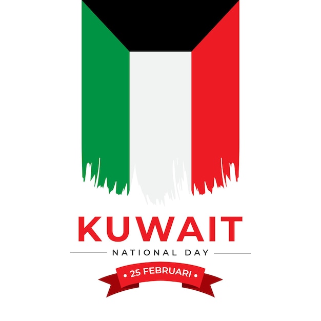 Koeweit nationale feestdag ontwerpsjabloon