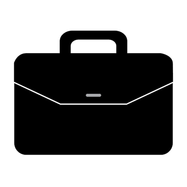 Koffer pictogram logo vector ontwerpsjabloon
