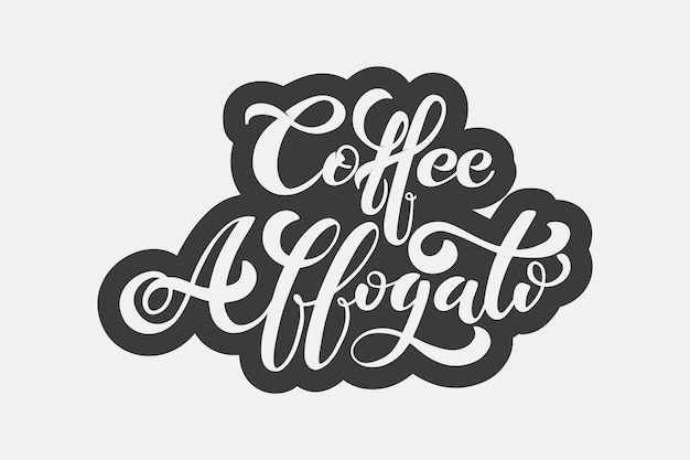 Koffie Affogato-logo Soorten koffie