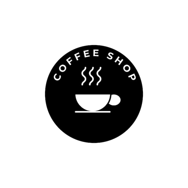 Koffie café logo vintage ontwerp illustratie