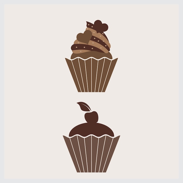 koffie cake element set illustratie