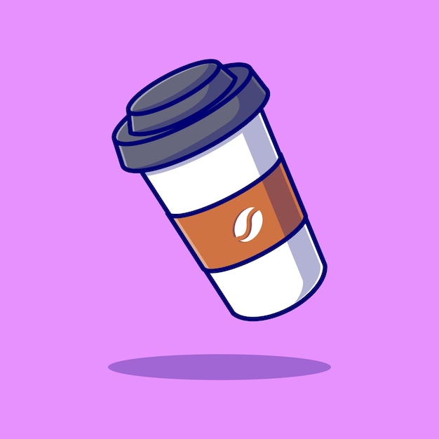 Koffie cartoon vector illustratie drankje concept geïsoleerde vector platte cartoon stijl