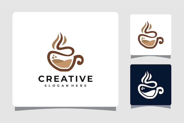 Koffie Cub Logo Template Design Inspiratie