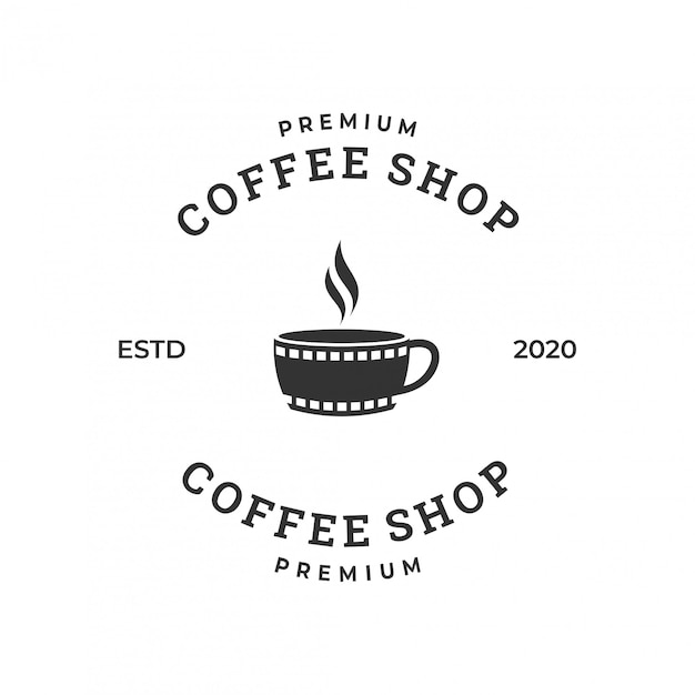 koffie film logo concept inspiratie.