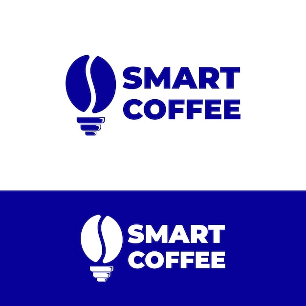 Koffie lamp logo idee vectorillustratie