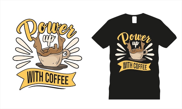 Vector koffie liefhebber typografie t-shirt ontwerp t-shirts ontwerp typografie ontwerp met de hand getekende letters
