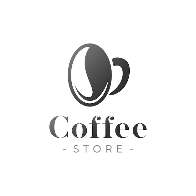 Koffie-logo in elegante stijl