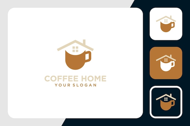 koffie logo-ontwerp met wooninspiratie