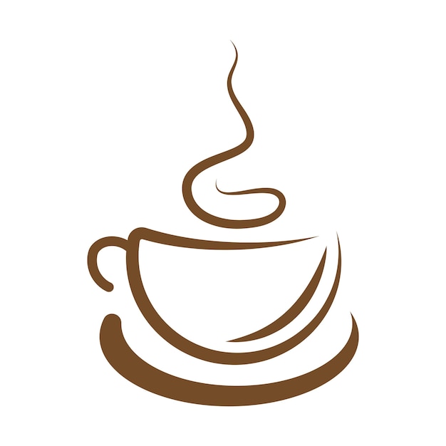 Koffie logo pictogram ontwerp