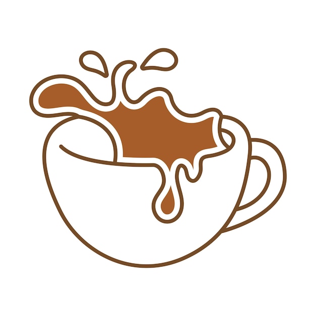 Koffie logo pictogram ontwerp