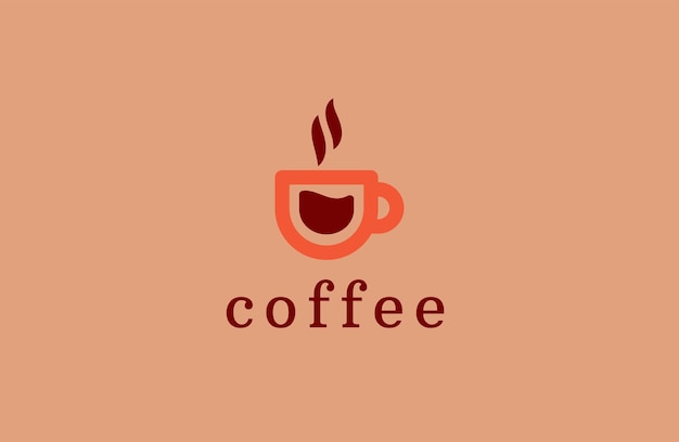 Koffie logo pictogram ontwerpsjabloon. luxe, premium vector