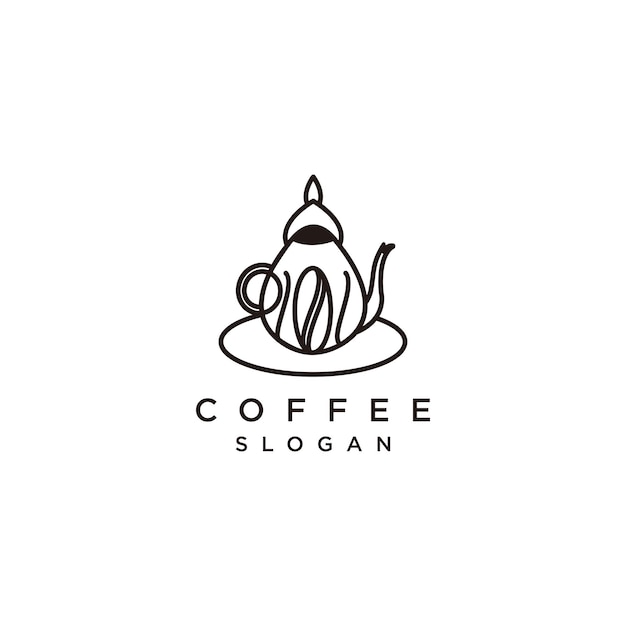 koffie logo pictogram vector afbeelding