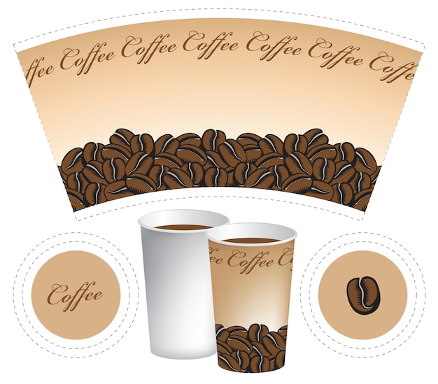 koffie papieren beker mockup