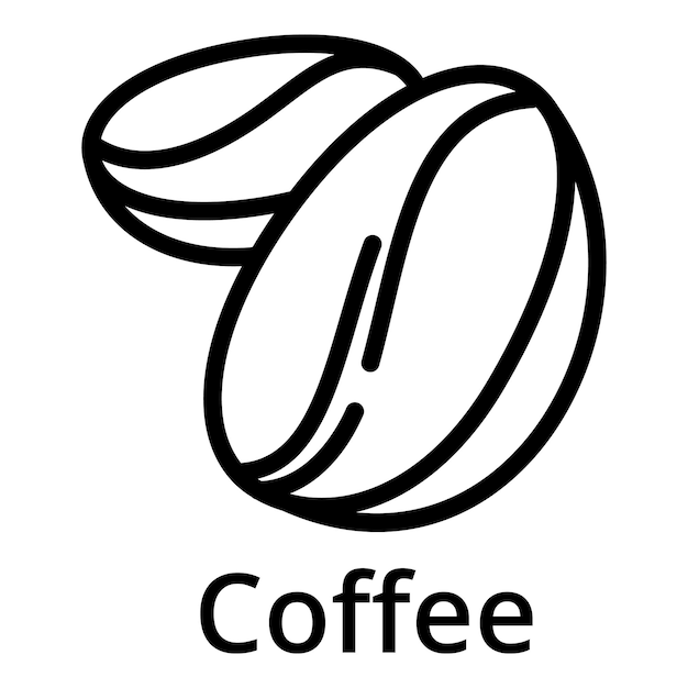 Koffie pictogram Overzicht koffie vector pictogram voor webdesign geïsoleerd op een witte achtergrond