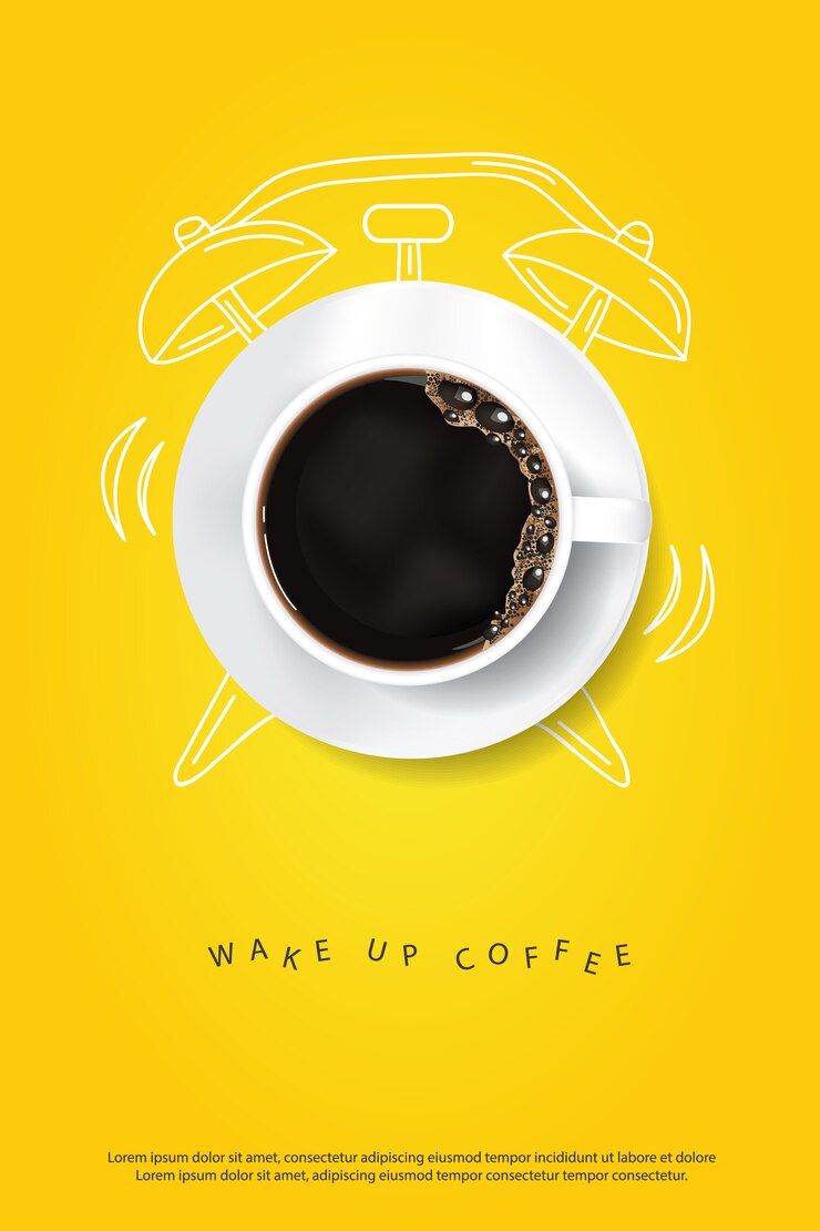 Vector koffie poster sjabloon