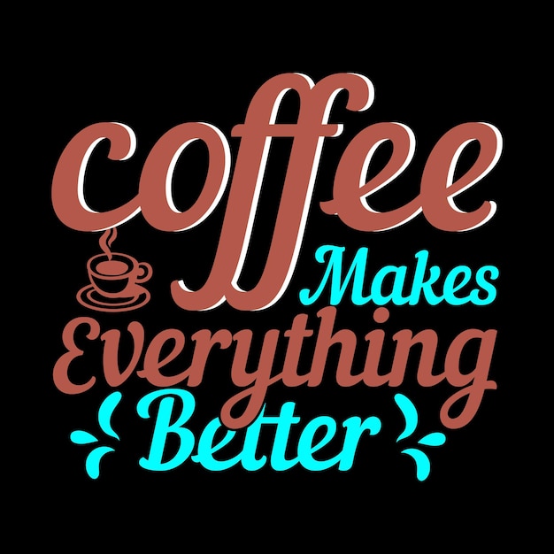 koffie t-shirt ontwerp vector