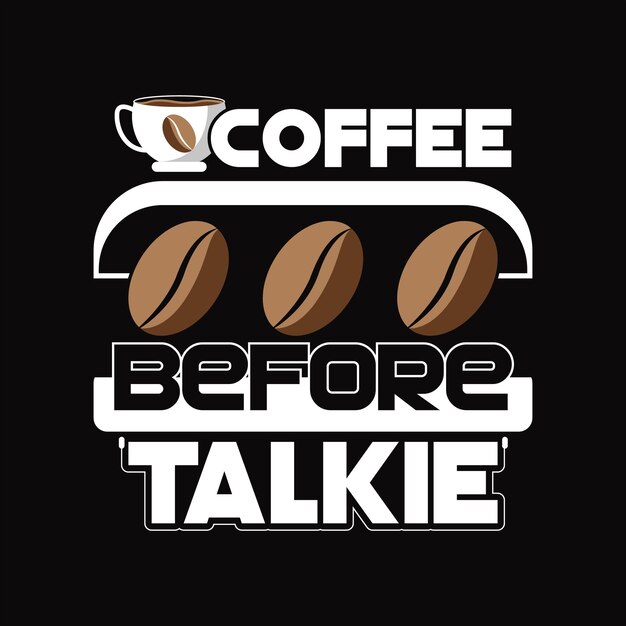 koffie T-shirt ontwerp