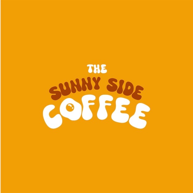 Koffie Tekst Logo Business Design