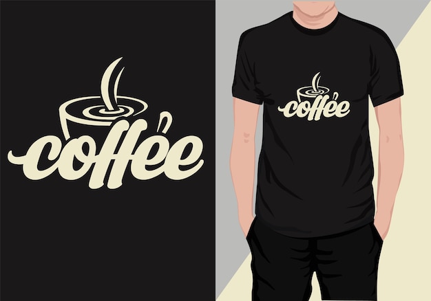 Koffie TShirt Ontwerp Koffie typografie t-shirt ontwerp