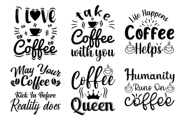 Koffie typografie SVG t-shirt design. Koffie cadeau shirt, koffie vector, koffie,