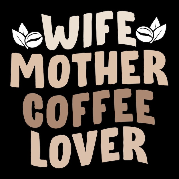 Koffie typografie t-shirt design, koffiekopje, vectorillustratie