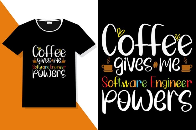 Vector koffie typografie t-shirt ontwerp of trendy koffie motivatie citaten t-shirt
