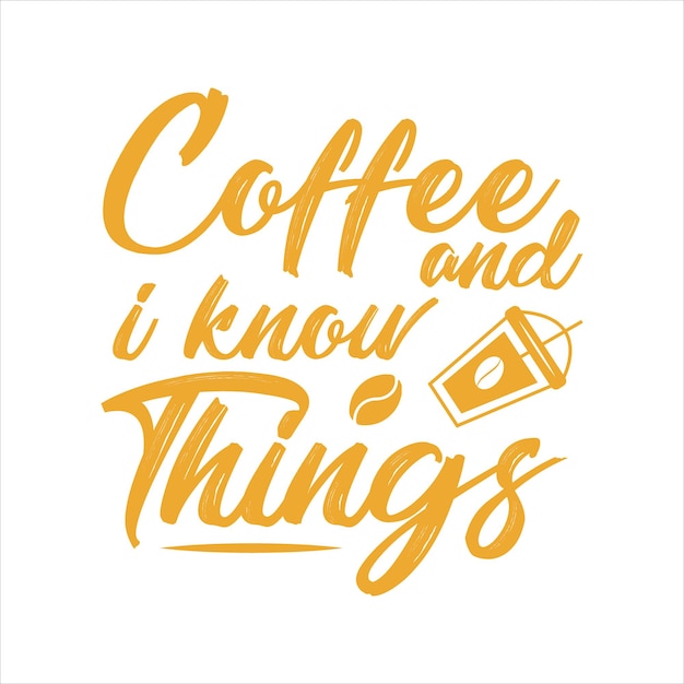 Koffie typografie tshirt ontwerp