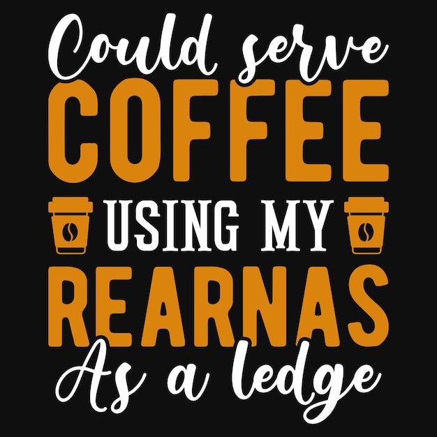koffie typografie tshirt ontwerp