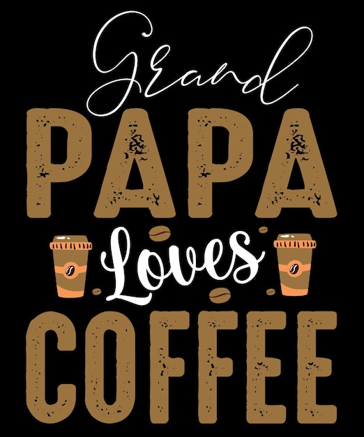 koffie typografie vector t shirt ontwerp