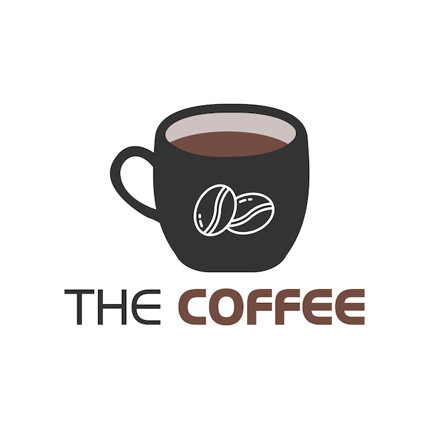 Koffie vector bewerkbare logo