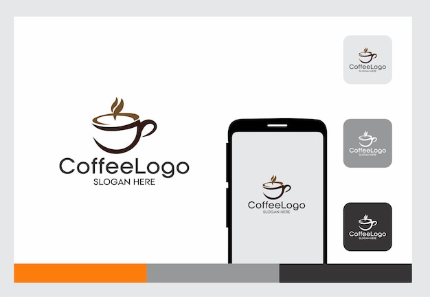 koffie vintage logo ontwerp