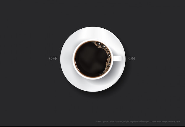 Koffieaffiche Advertentie Flayers Vector Illustration