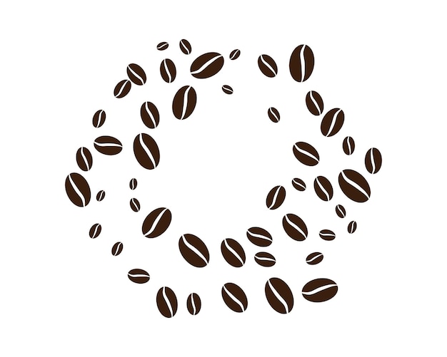 Vector koffieboon pictogram vector