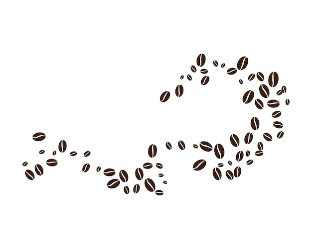 Vector koffieboon pictogram vector