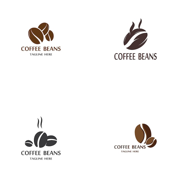 Koffieboon pictogram vector