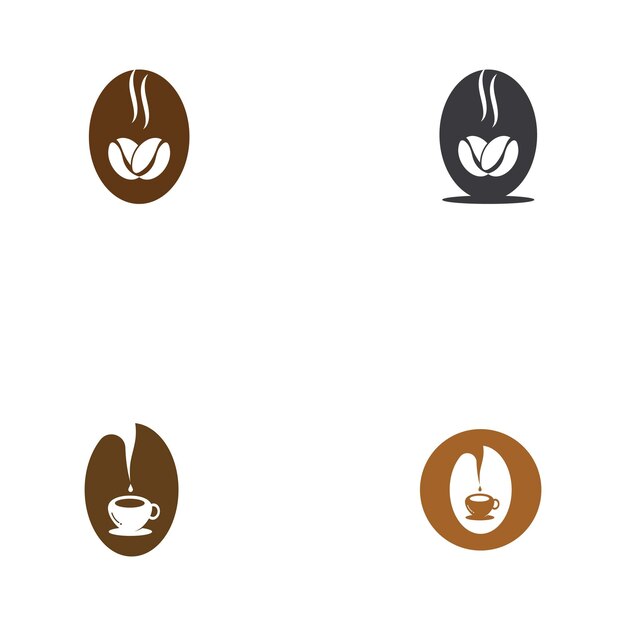 Koffieboon pictogram vector