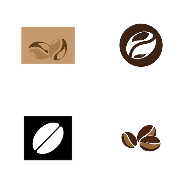 Koffieboon pictogram vector