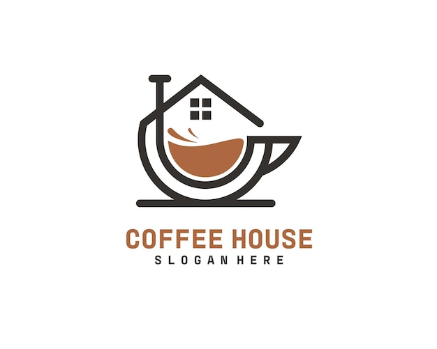 Koffiehuis abstract logo merk