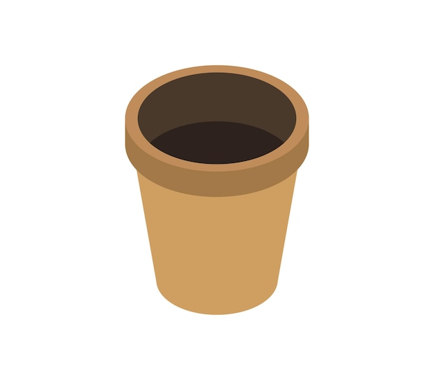 Koffiekop isometrisch