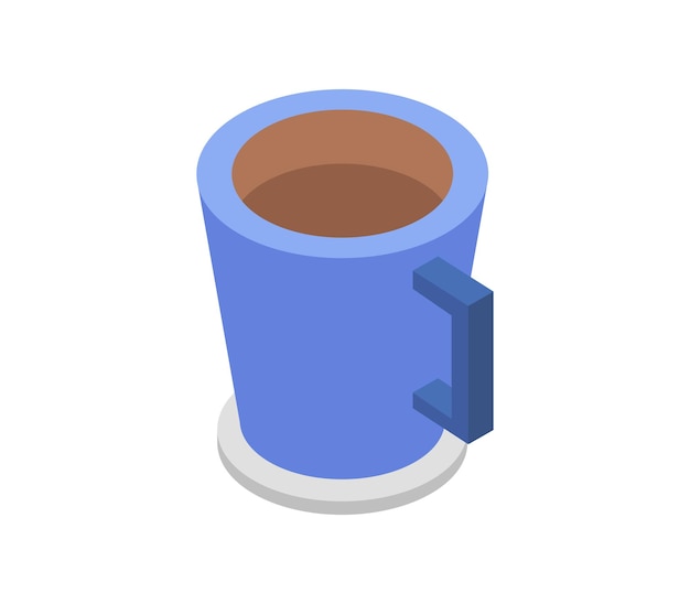 Koffiekop isometrisch
